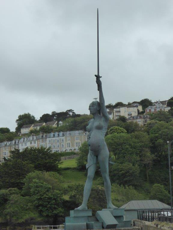 Verity sculpture in Ilfracombe