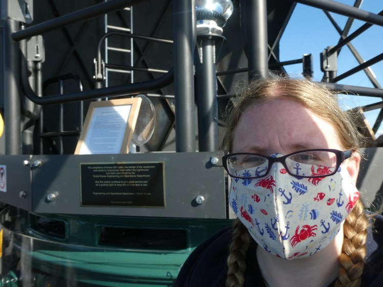 With the light at the top of Portland Bill lighthouse