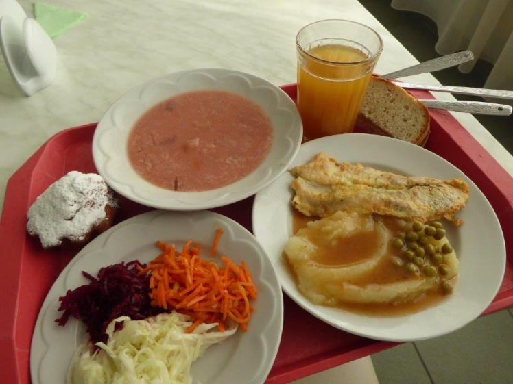 Chernobyl nuclear power plant canteen lunch