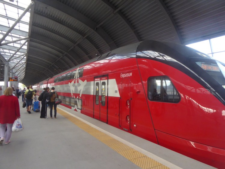 Moscow Aeroexpress train at DME airport