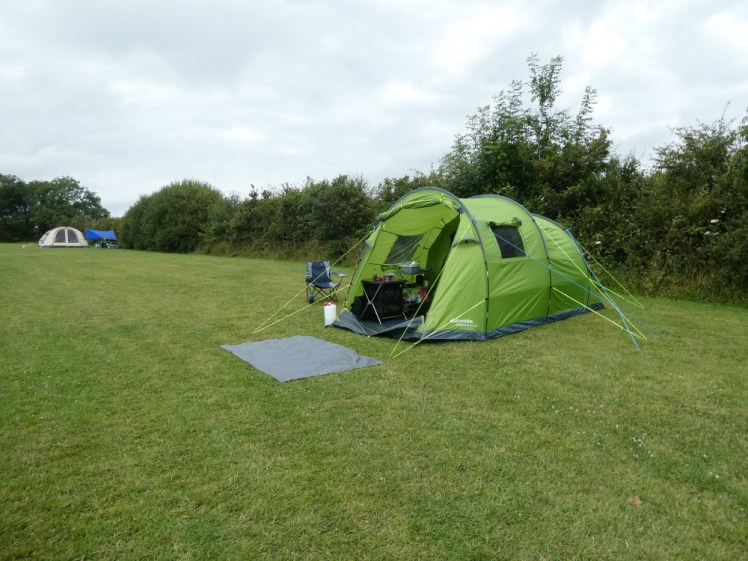 Two tents in the camping area