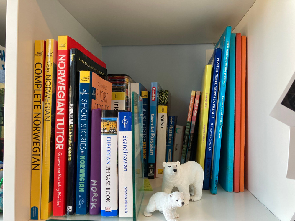 My language book shelf
