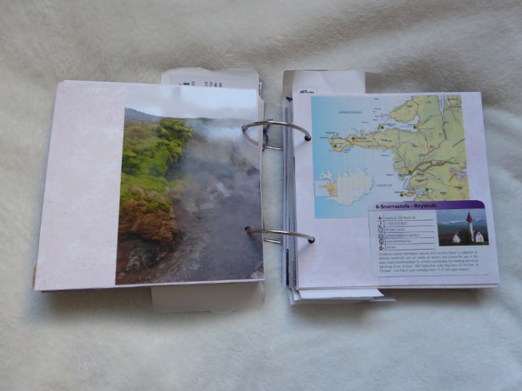 Inside my Iceland scrapbook