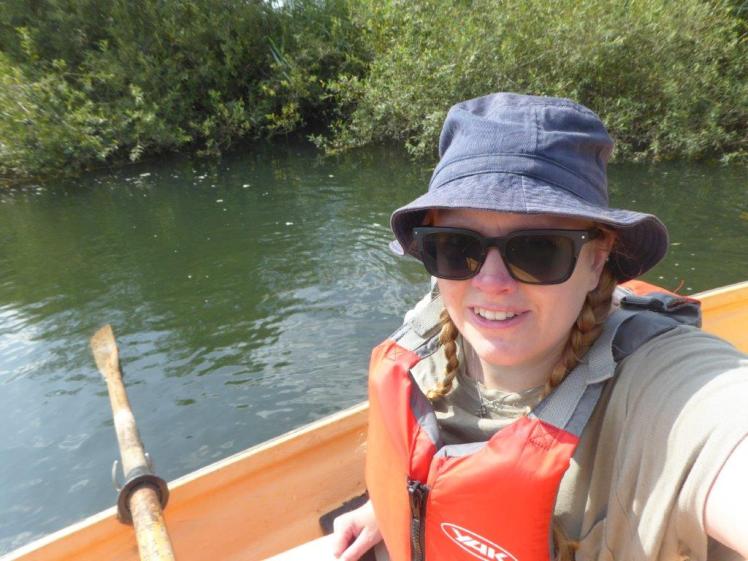 Selfie in my rowing boat