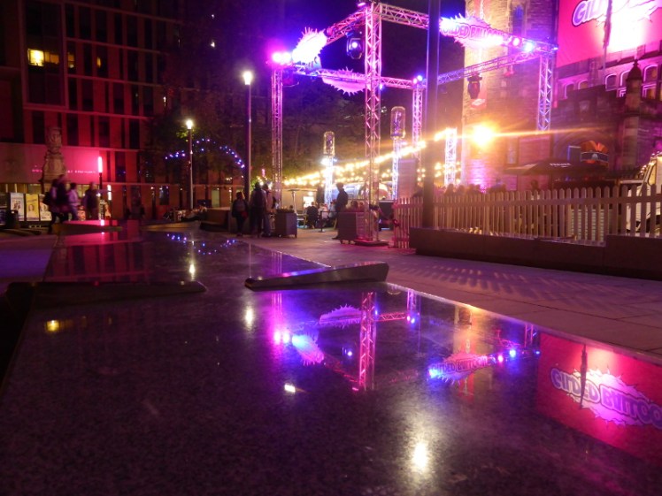 Gilded Balloon by night, Edinburgh