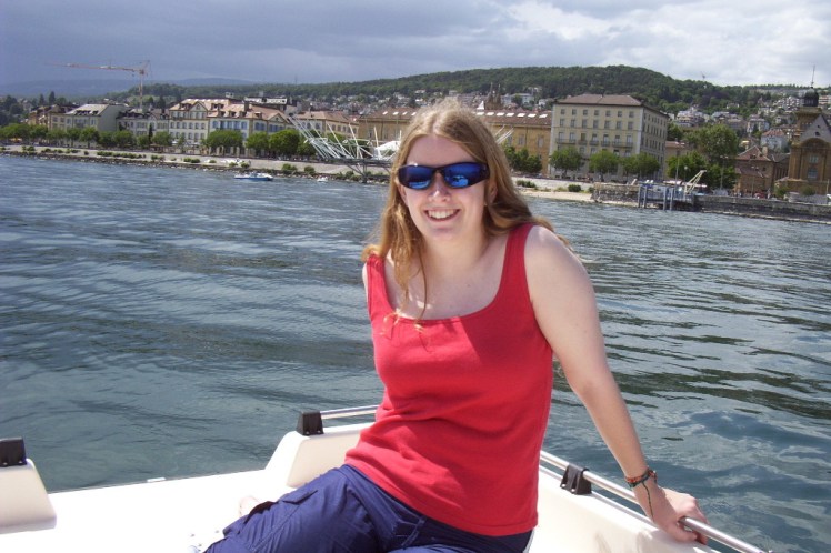 Out on a pedalo on Lake Neuchâtel