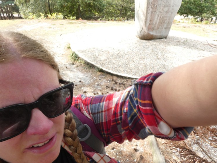 Attempting to rig my camera into a tree for a selfie