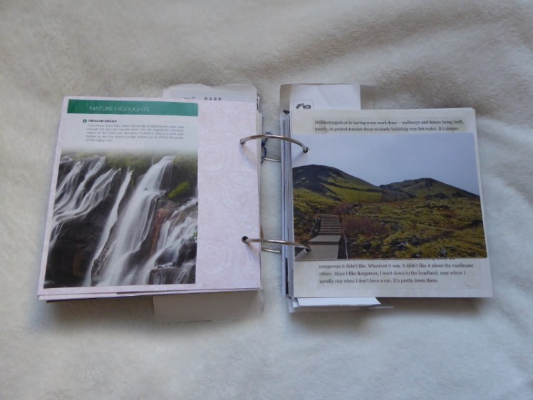 Inside my Iceland scrapbook