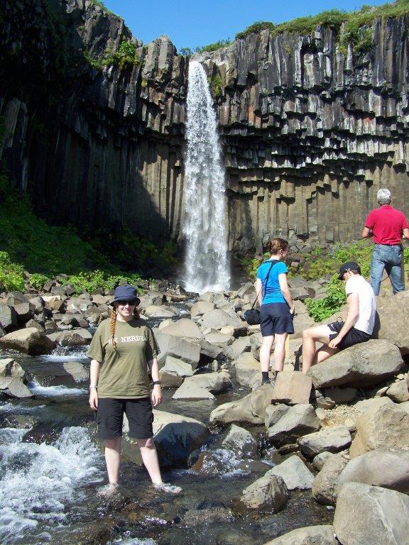Me paddling in Svartifoss