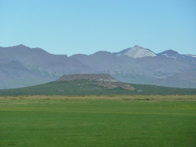 Eldborg: landmark that we're nearly at Snæfellsnes