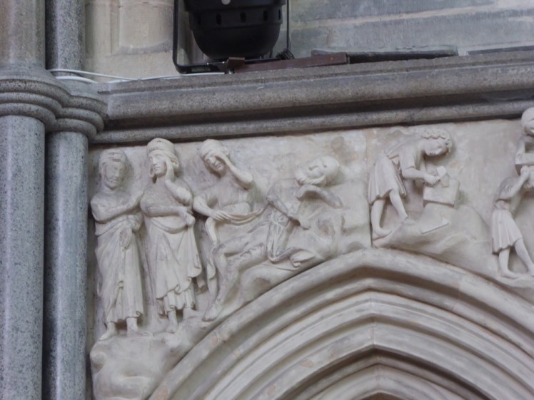 Drunkenness of Noah Salisbury Chapter House frieze