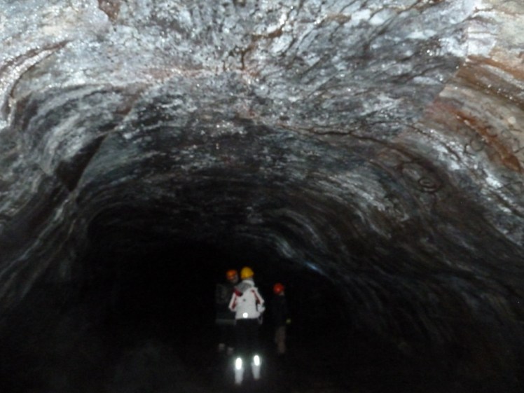 Smooth-ish rounded lava tube cave