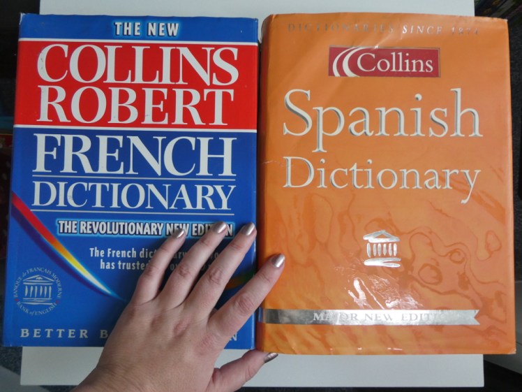 Enormous French and Spanish dictionaries