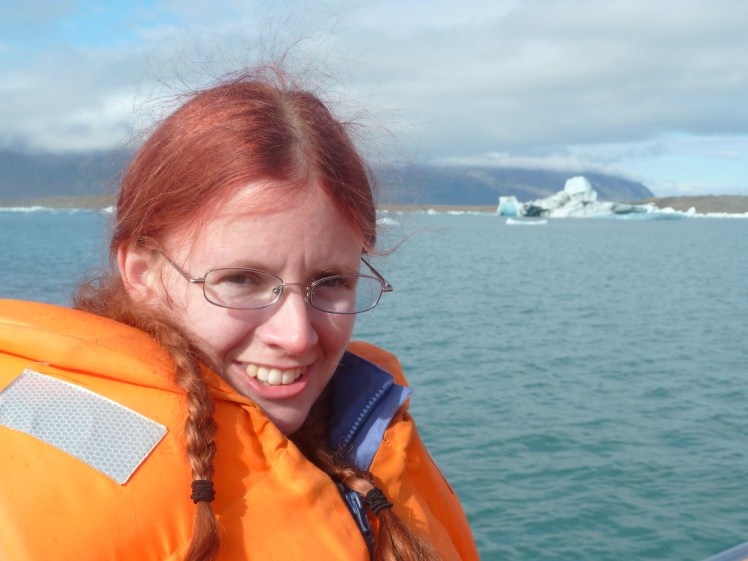 Buoyancy aid selfie on the amphibian boat