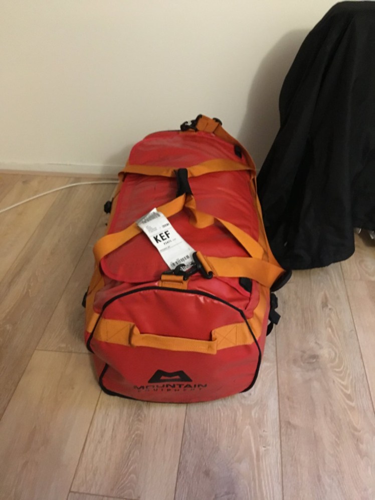 My big bag that went in the car