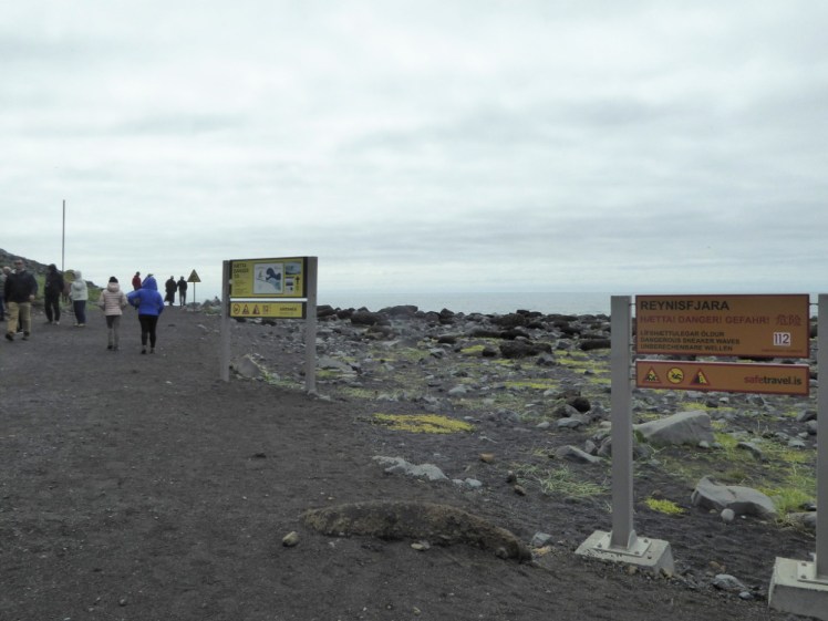 Warning signs at Reynisfjara
