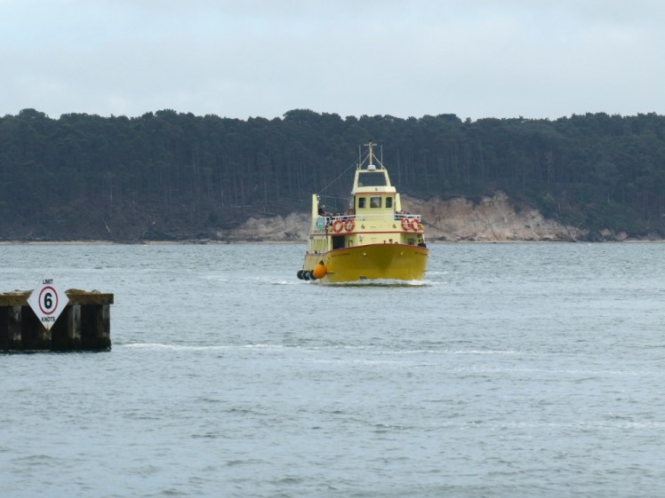 Brownsea Island ferry approaching Poole Quay