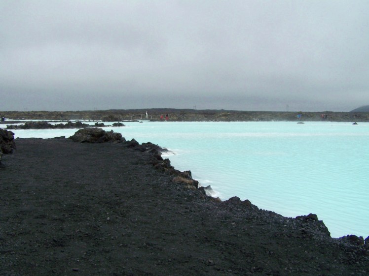 A cooling pool outside the Blue Lagoon complex. This one's far too cool to bathe in.