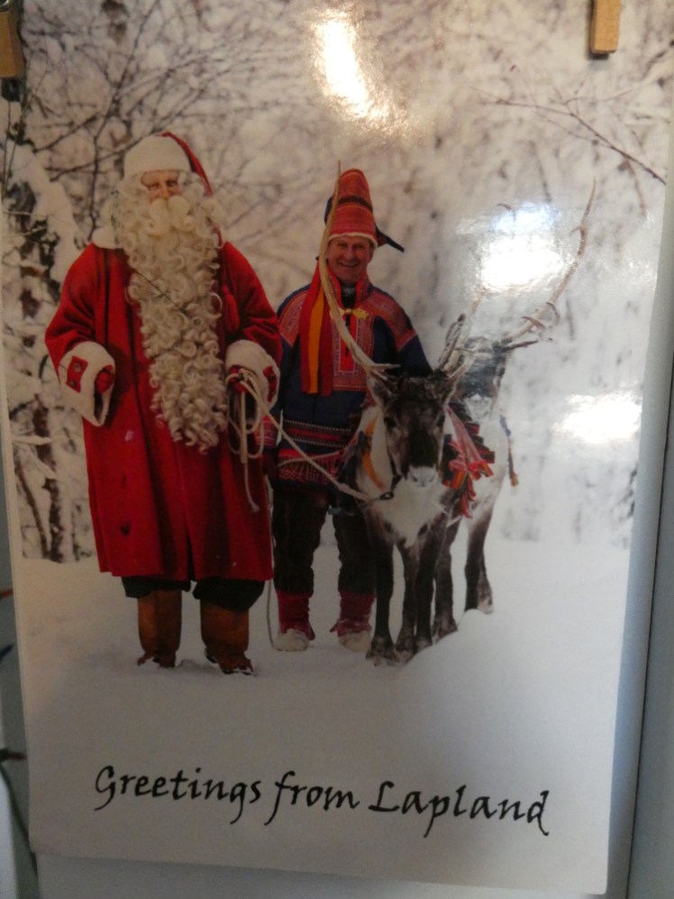 Sami Christmas postcard from Rovaniemi 2014