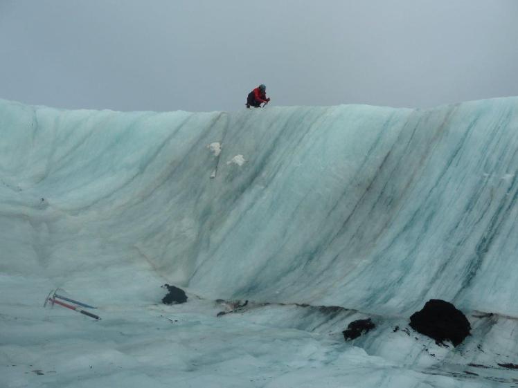 Ice wall on Mýrdalsjökull glacier