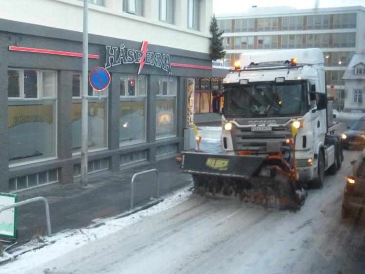 Icelandic city snow plough
