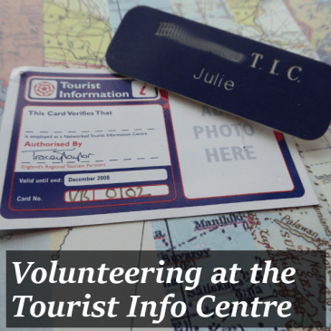 Volunteering at the tourist information title pic