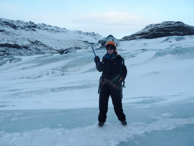 Glacier hiking on Myrdalsjokull