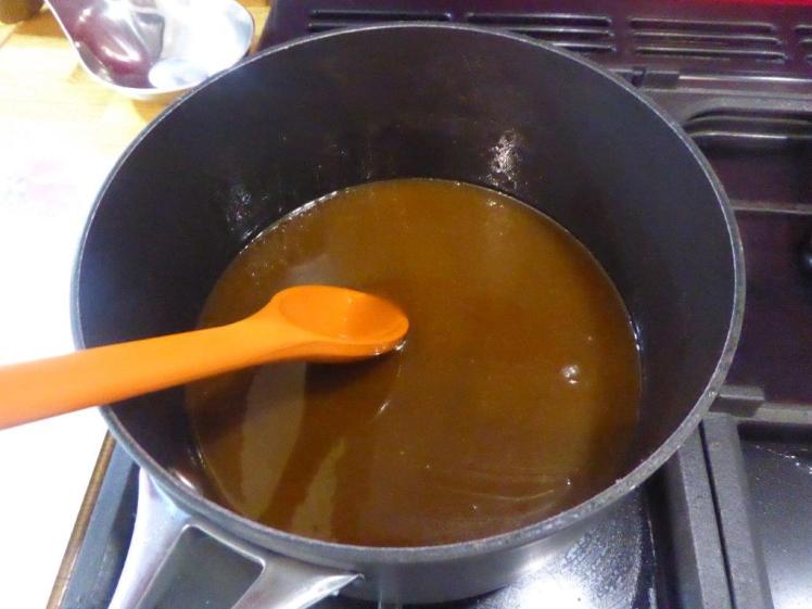 Making flapjack: the syrup mixture