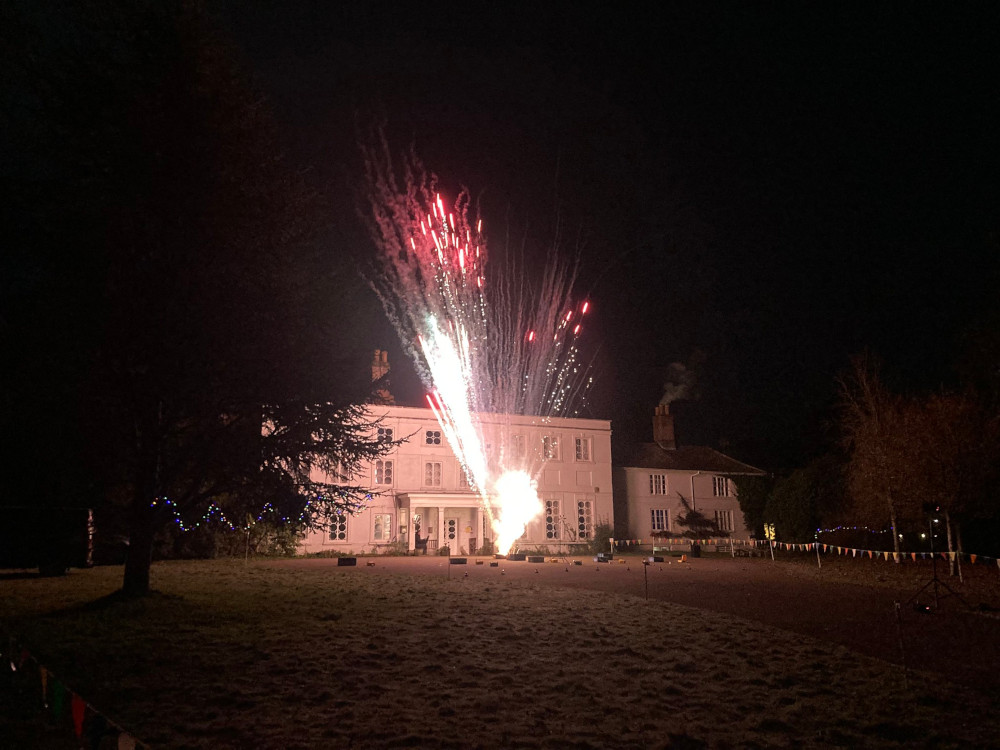 The fireworks closing ceremony outside Foxlease last year.