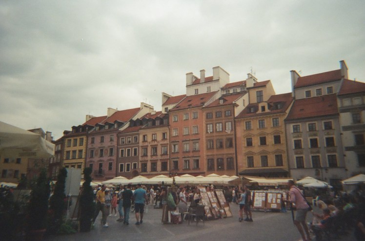 The main square in Warsaw. It's a lot busier than either Poznan or Wroclaw but the square is also smaller and tighter.