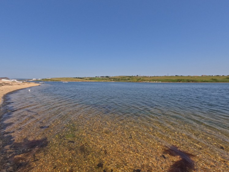 The Fleet Lagoon, a stretch of water trapped between the mainland and the great bank of Chesil Beach.