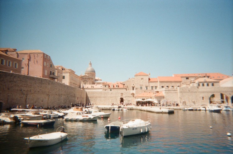 The harbour behind the Old Town, a very neat square place where all the buildings except the ancient walls look clean and sharply-angled.