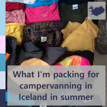 What I'm packing for campervanning in Iceland in summer | iamapolarbear.com