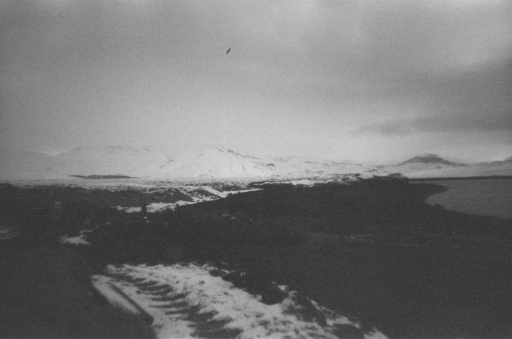 The view down towards Hvammsvik on the shores of the Hvalfjordur.
