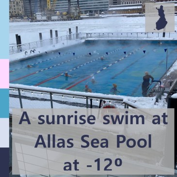 A sunrise swim at Allas Sea Pool at -12⁰ | iamapolarbear.com