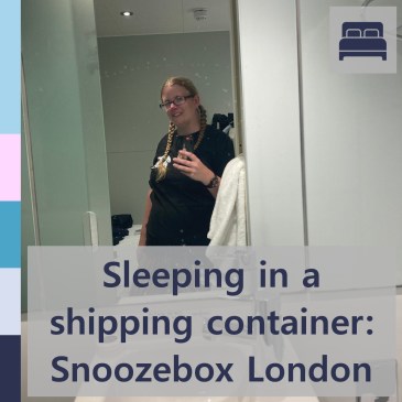 Sleeping in a shipping container: Snoozebox London | iamapolarbear.com