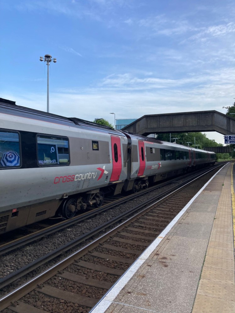 The train at Southampton as seen from the opposite platform as I headed for my car.