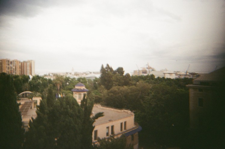 A view which just hints at the harbour from the same wall at the Alcazaba.